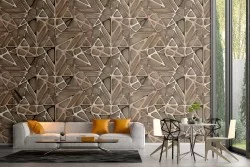 Iron surface wallpaper geometries