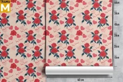 Modern Wallpaper Flowers Writings