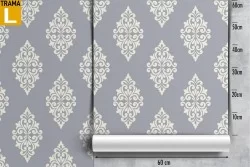 Carta da Parati damasco design vintage classico.