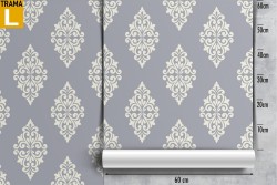 Damask wallpaper classic vintage design.