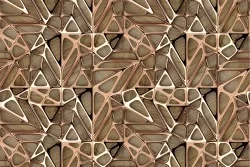 Wallpaper Design and Styles Surfaces and Textures 3D Geometric Industrial Urban Metals