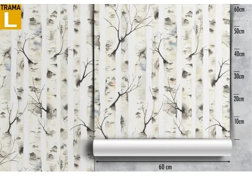 Modern nature wallpaper with leaves and stripes. 2
