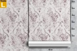 Damask style modern wallpaper decoration.
