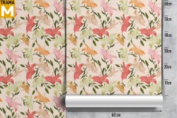 Carta da Parati Fiori Moderna Natura Tropicale