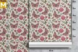 Wallpaper Animals Flowers Nature Vintage