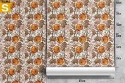 Carta da Parati Design e Stili Flora e Fauna Fiori Natura Vintage