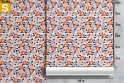 Carta da Parati Design e Stili Flora e Fauna Astratta Fiori Moderna Natura