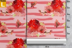 Carta da Parati pattern fiori moderno astratto natura.