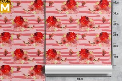 Carta da Parati Astratta Fiori Moderna Natura