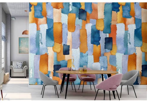 Abstract decoration modern painting wallpaper.