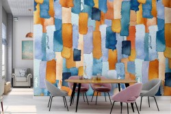 Abstract decoration modern painting wallpaper.