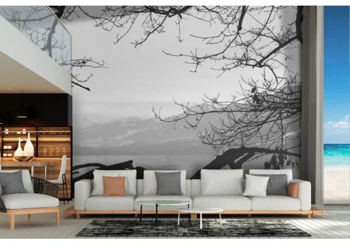 Carta da Parati paesaggio lago in montagna