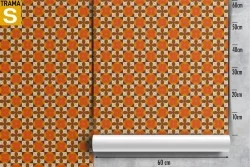 Carta da Parati Design e Stili Superfici e Texture Geometrica Mattonelle Vintage
