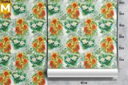 Vintage Nature Flowers Wallpaper