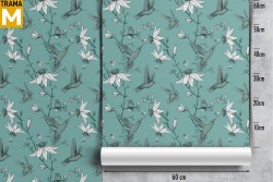 Carta da Parati Fiori Moderna Natura