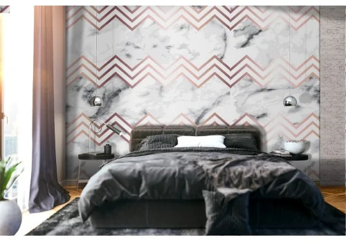 Wallpaper modern abstract geometric decoration with stripes.