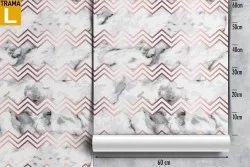 Modern geometric abstract wallpaper decoration with stripes.