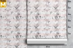 Carta da Parati Geometrica Moderna Righe e Onde