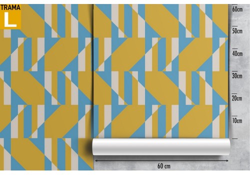 Abstract wallpaper decoration with yellow stripes. 2