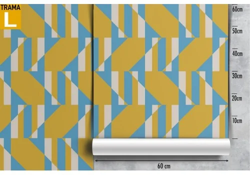 Abstract wallpaper decoration with yellow stripes. 2