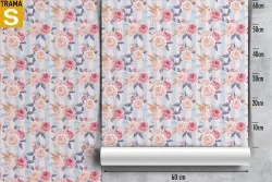Wallpaper Design and Styles Flora and Fauna Flowers Nature Stripes and Waves Vintage