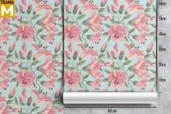 Tropical Nature Flowers Wallpaper