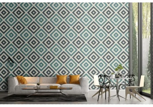 Vintage rhombus wallpaper geometric decoration.