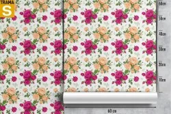 Carta da Parati Design e Stili Flora e Fauna Fiori Natura Vintage