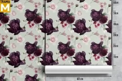 Carta da Parati Fiori Moderna Natura