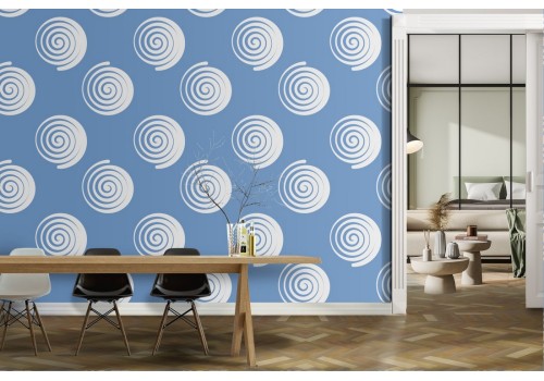 Wallpaper decoration stylized wave pattern.