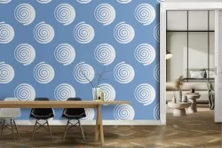 Wallpaper decoration stylized wave pattern.