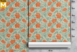 Vintage Nature Flowers Wallpaper