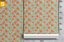 Wallpaper Design and Styles Flora and Fauna Flowers Nature Vintage