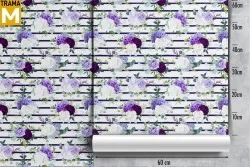 Modern Nature Flowers Wallpaper