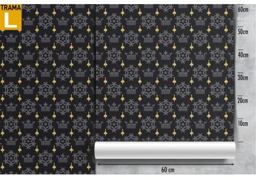 Wallpaper with modern luxury crown decoration. 2