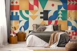 Vintage Geometric Wallpaper