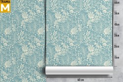 Stylized Vintage Nature Flowers Wallpaper