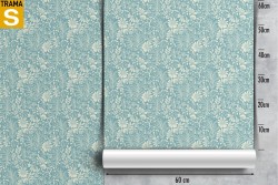 Carta da Parati Design e Stili Flora e Fauna Fiori Natura Vintage Stilizzata