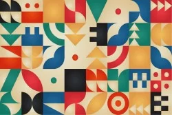Wallpaper Design and Vintage Geometric Styles