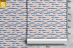 Carta da Parati Design e Stili Flora e Fauna Fiori Moderna Natura Righe e Onde