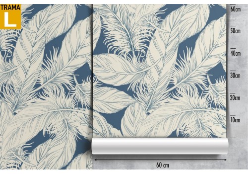 Carta da Parati piume natura pattern. 2