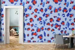 Carta da Parati decorazione astratta macchie vintage.