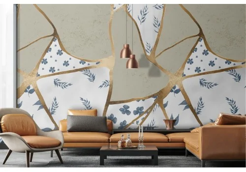 Luxury marble surface wallpaper design.