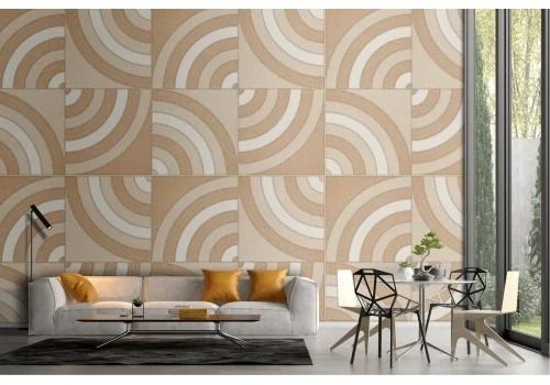 Geometric tile wallpaper vintage decoration.