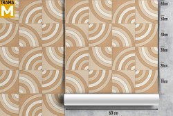 Carta da Parati Geometrica Mattonelle Vintage