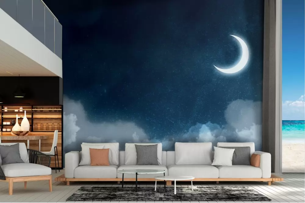 MURALO - Xxl Carta Da Parati Autoadesiva Con Foto Cielo Luna Stelle  Decorazione Notturna (l) 254 Cm X (a) 184 Cm Carta Da Parati Murale Carta  Da Parati Soggiorno Camera Da Letto 4875 - ePrice