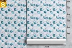 Carta da Parati Design e Stili Flora e Fauna Fiori Natura Stilizzata