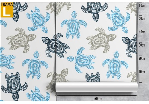 Turtle themed nature wallpaper for children. 2