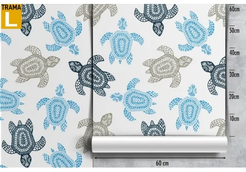 Turtle themed nature wallpaper for children. 2