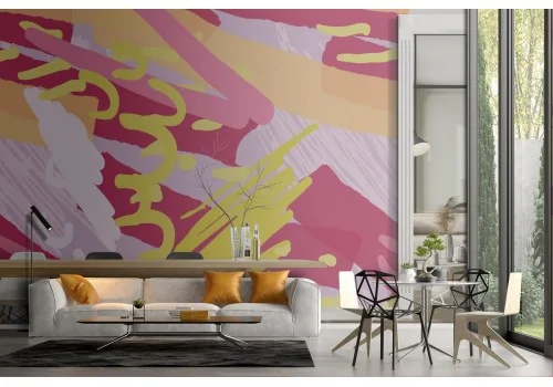 Abstract vintage pattern wallpaper decoration.